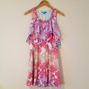 NWT L'AMOUR pink floral dress M
